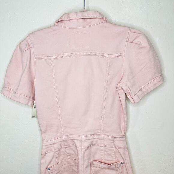 NWT Anthropologie Pilcro The Kit Utility Denim Short Sleeve Romper Playsuit 2 - Picture 9 of 14